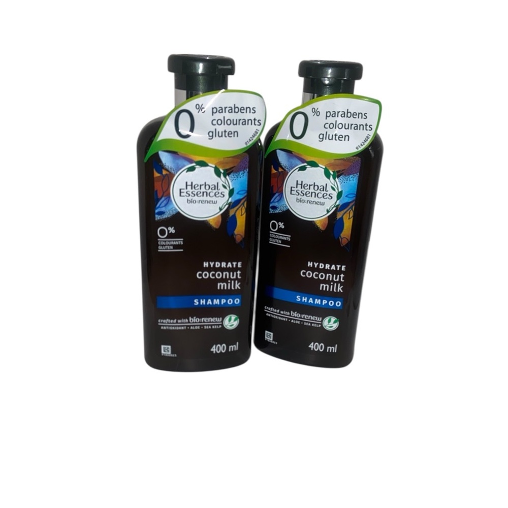 Herbal Essences Bio:Renew Hydrate Coconut Milk Shampoo 2 Pack 400 ml Each - Picture 2 of 5